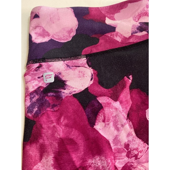Fabletic Artsy Floral Cropped Workout Gym Athletic Athleisure Pants Size M - Picture 7 of 14